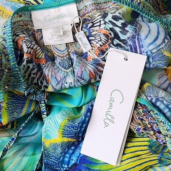 Camilla Reef Warrior Drop‎ Shoulder Playsuit Romper Size XS b75 - Picture 7 of 17